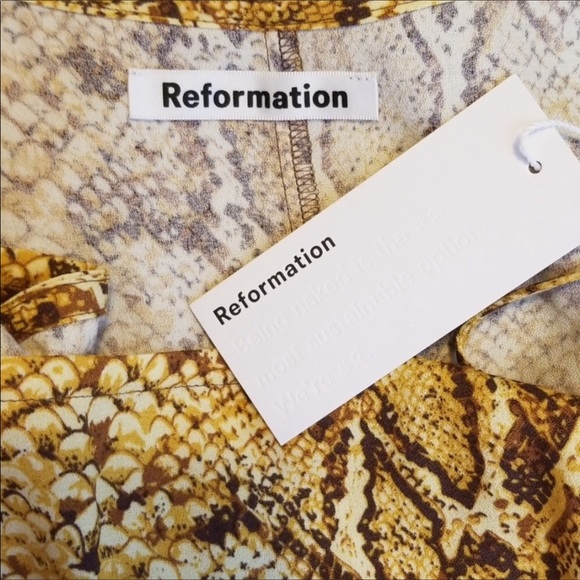 Reformation Vivette Tie Waist Mini Dress - Picture 8 of 8